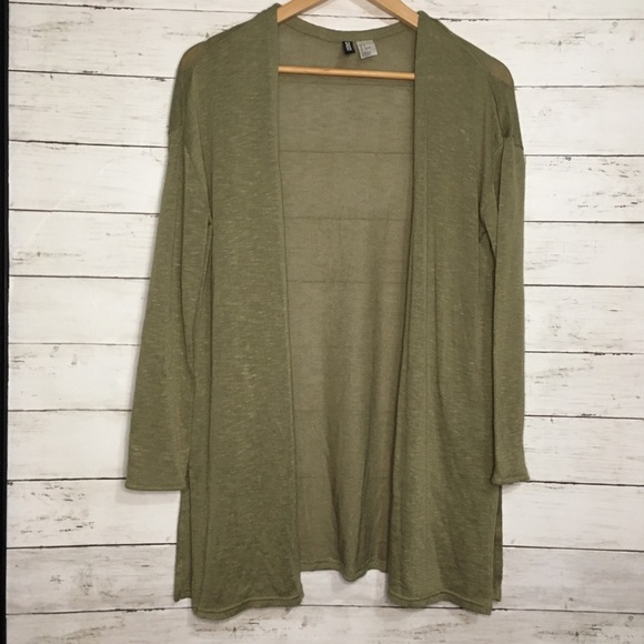 SALE ⚡️3/20⚡️ H&M Divided green long cardigan duster - Picture 1 of 3